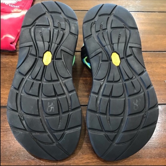 Chaco ZX2 Blue & Green Performance Sandals - Picture 6 of 8